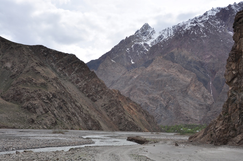 Bartang-Tal, Fluss und Berge